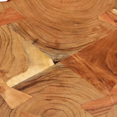 vidaXL Mesa de centro con 4 troncos madera maciza de sheesham 35 cm