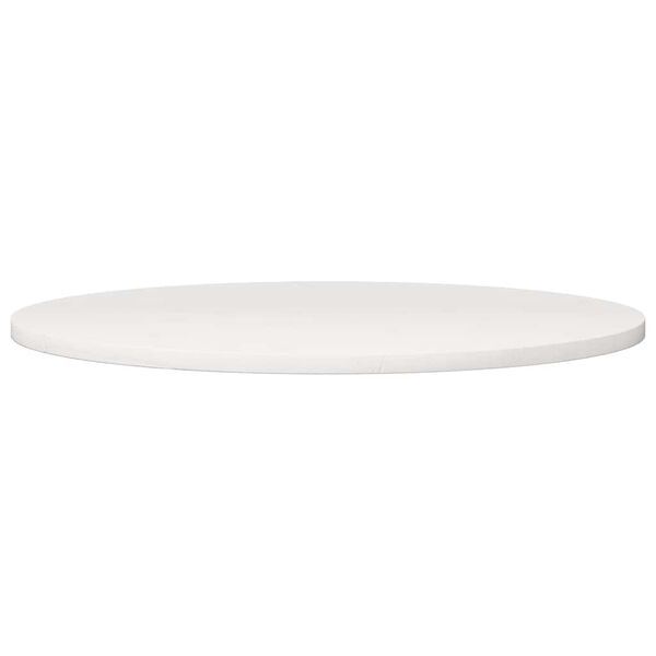 vidaXL Tablero de mesa redondo madera maciza de pino blanco &Oslash;80x3 cm