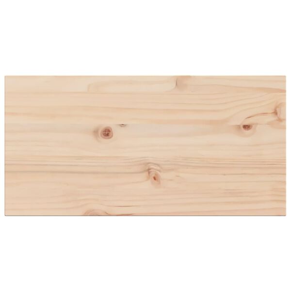 vidaXL Tablero de mesa rectangular 2 uds madera de pino 70x35x1,7 cm