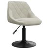 vidaXL Sillas de comedor giratorias 2 uds terciopelo crema
