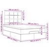 vidaXL Estructura cama otomana colch&oacute;n tela marr&oacute;n oscuro 120x200cm