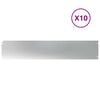 vidaXL Bordes para c&eacute;sped 10 uds 20x103 cm acero galvanizado