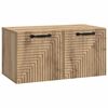 vidaXL Mueble para TV de pared 59,5 x 31 x 30 cm Roble artisan