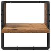 vidaXL Conjunto de estantes de pared con estante 6 pcs Madera Vieja