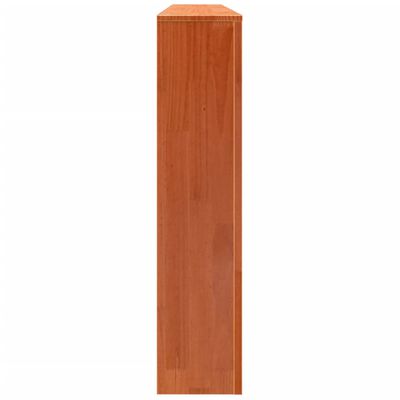 vidaXL Cubierta radiador madera maciza pino marrón cera 79,5x19x84 cm