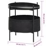vidaXL Mesa auxiliar con cesta negra 40x40x45,5 cm