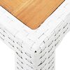 vidaXL Juego de comedor de jard&iacute;n 7 piezas rat&aacute;n sint&eacute;tico blanco