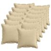 vidaXL Funda de almohada 12 uds. HOUTEN Verde gris&aacute;ceo 50 x 50 cm pana