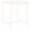 vidaXL Set de mesa y taburetes altos jardín 3 pzas madera pino blanco