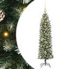 vidaXL &Aacute;rbol Navide&ntilde;o Artificial Delgado Verde y blanco 150 cm