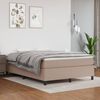 vidaXL Estructura Estructura de cama con somier cuero sint&eacute;tico capuchino 140x190cm