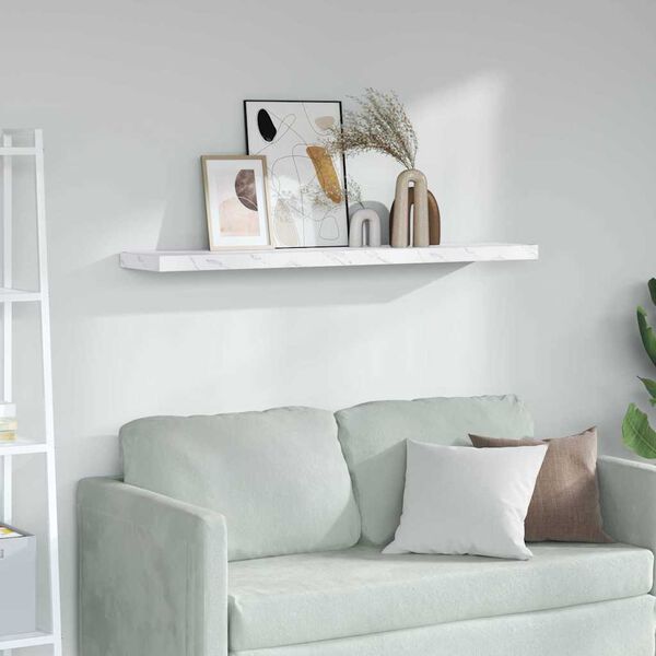 vidaXL Estante de pared M&aacute;rmol 120 x 23,5 x 4 cm Madera de ingenier&iacute;a