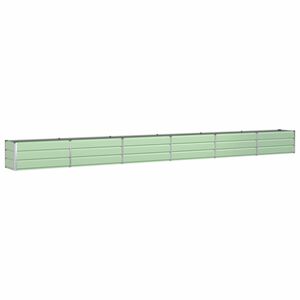 vidaXL Jardinera Verde Pastel 580 x 50 x 45 cm Acero Galvanizado