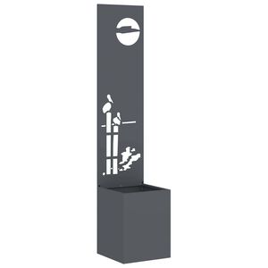 vidaXL Pantalla de Privacidad para Jard&iacute;n Calado Antracita 32 x 150 cm
