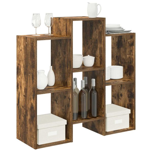 vidaXL Aparador Roble ahumado 90 x 30 x 90 cm