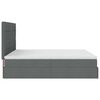 vidaXL Estructura cama otomana colch&oacute;n tela gris oscuro 180x200cm