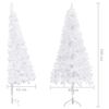 vidaXL &Aacute;rbol de Navidad artificial de esquina blanco 240 cm PVC