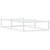 vidaXL Estructura de cama sin colch&oacute;n de metal blanco 100x200 cm