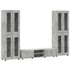 vidaXL Conjunto de mueble de TV FLORIN 3 uds. Gris Concreto