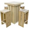 vidaXL Set de comedor de jard&iacute;n 5 pzas madera de pino impregnada