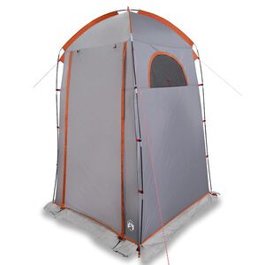 vidaXL Tienda de ducha impermeable gris y naranja