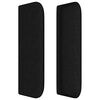 vidaXL Cabecero de tela negro 163x16x78/88 cm