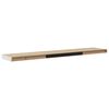 vidaXL Estante flotante pared 4 uds MDF roble y blanco 120x23,5x3,8 cm