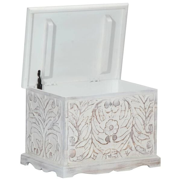 vidaXL Caja de almacenaje de madera maciza de acacia 58x40x40 cm