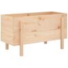 vidaXL Arriate elevado de jard&iacute;n madera maciza de pino 101x50x57 cm