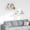 vidaXL Estante flotante de pared MDF roble y blanco 80x23,5x3,8 cm