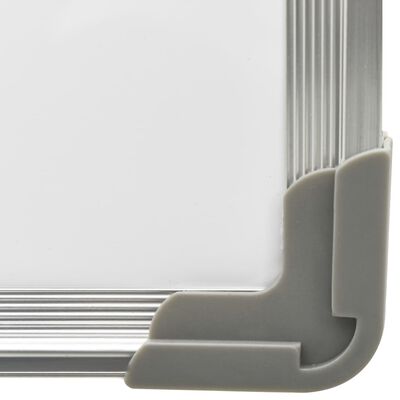 vidaXL Pizarra magnética de borrado en seco acero blanco 70x50 cm