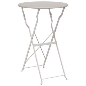 vidaXL Mesa de Bistr&oacute; Beige &Oslash; 50 x 71 cm