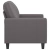 vidaXL Sillón cuero sintético gris 60 cm