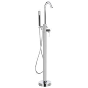 vidaXL Grifo para ba&ntilde;era de pie acero inoxidable 118,5 cm