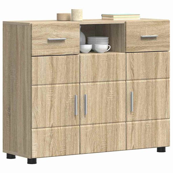 vidaXL Armario de Madera con caj&oacute;n Roble Sonoma 88,5 x 30,5 x 73 cm
