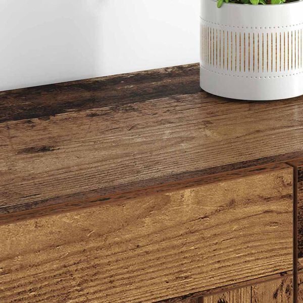 vidaXL Mueble de pared 2 pcs Madera vieja 69,5 x 34 x 90 cm