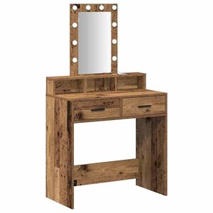 vidaXL Mesa Tocador Marr&oacute;n 79 x 41 x 140 cm Madera de ingenier&iacute;a