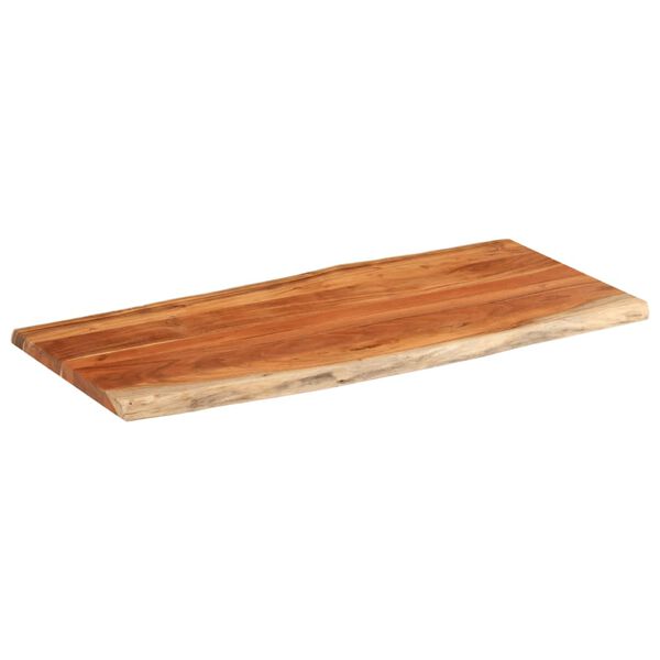 vidaXL Tablero de mesa rectangular borde natural acacia 140x60x2,5 cm