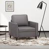 vidaXL Sill&oacute;n cuero sint&eacute;tico gris 60 cm