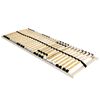 vidaXL Somier de lamas Marr&oacute;n 90 x 190 cm Madera de Haya S&oacute;lida