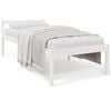 vidaXL Cama senior individual sin colch&oacute;n blanco 90x190 cm