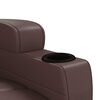 vidaXL Sill&oacute;n reclinable de cuero sint&eacute;tico marr&oacute;n