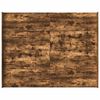 vidaXL Cama con almacenamiento con cabecera Roble ahumado 160 x 200 cm