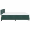 vidaXL Cama tipo Box Spring Verde oscuro 180 x 200 cm Terciopelo