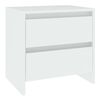 vidaXL Mesita de noche madera contrachapada blanco 45x34,5x44,5 cm