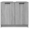 vidaXL Armario de ba&ntilde;o madera contrachapada gris Sonoma 64,5x33,5x59cm