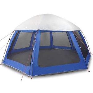 vidaXL Carpa para piscina con desmontables y paredes azul 510x510 cm