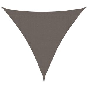 vidaXL Toldo de vela triangular 3,6x3,6x3,6 m HDPE gris antracita