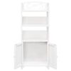 vidaXL Armario de baño Albuquerque madera blanco 46x24x117,5 cm