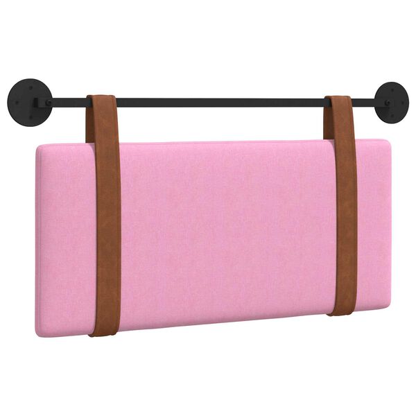 vidaXL Cabecera Colgante Liso Rosa 90 x 55 x 5 cm PU antiguo